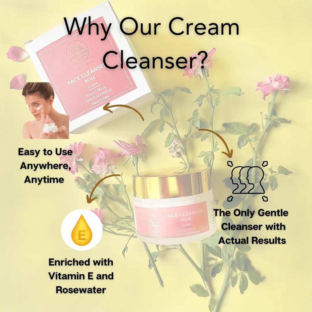 Facial Cleanser Balm- Rose | 50g Wildflower Essentials