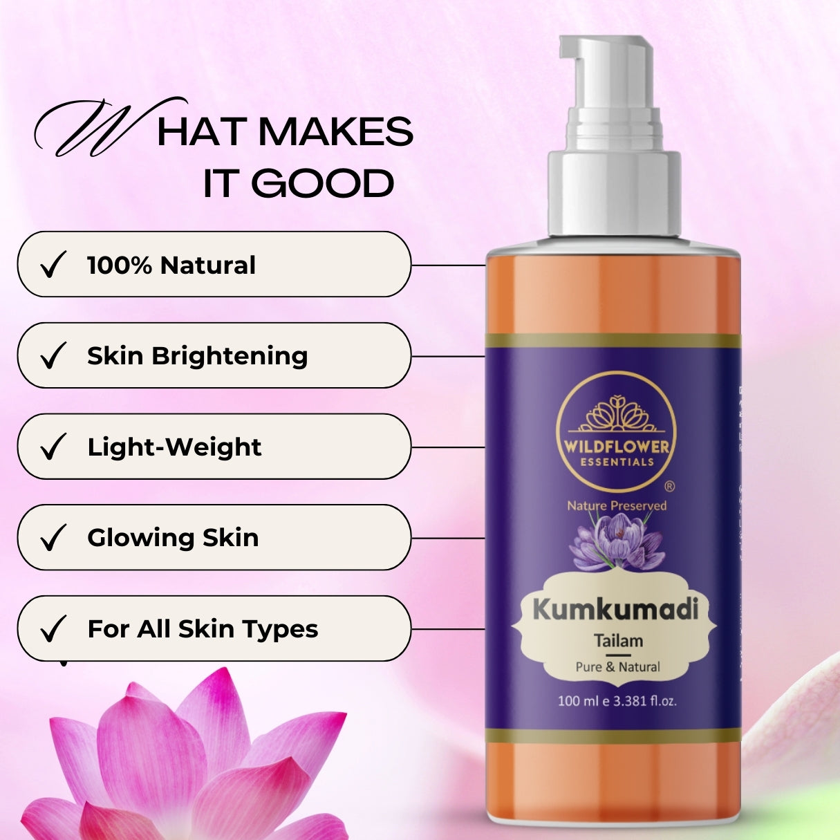 Kumkumadi Tailam Wildflower Essentials