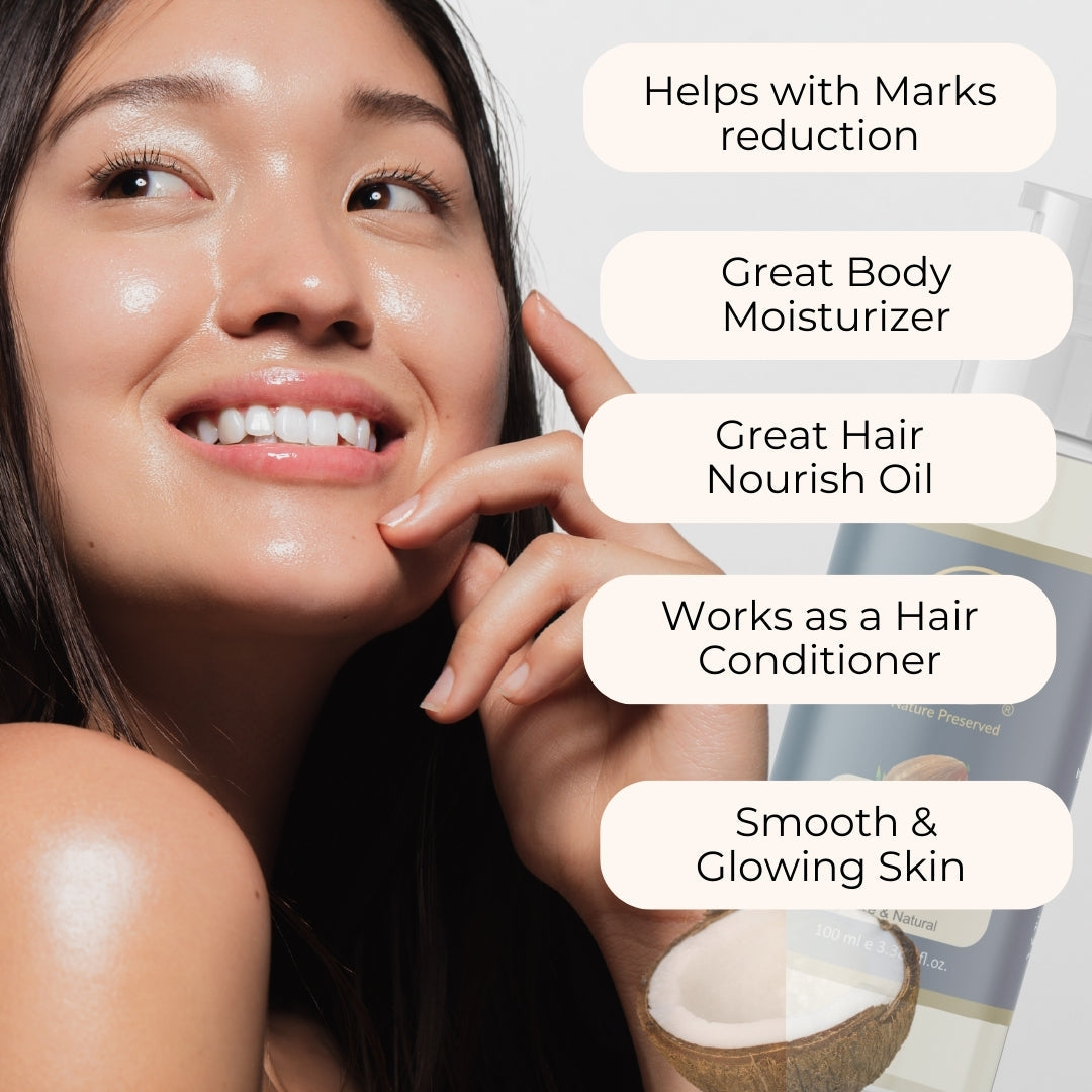 Pumpkin Seed Oil + Coconut Oil Combo (100ml each) Wildflower Essentials