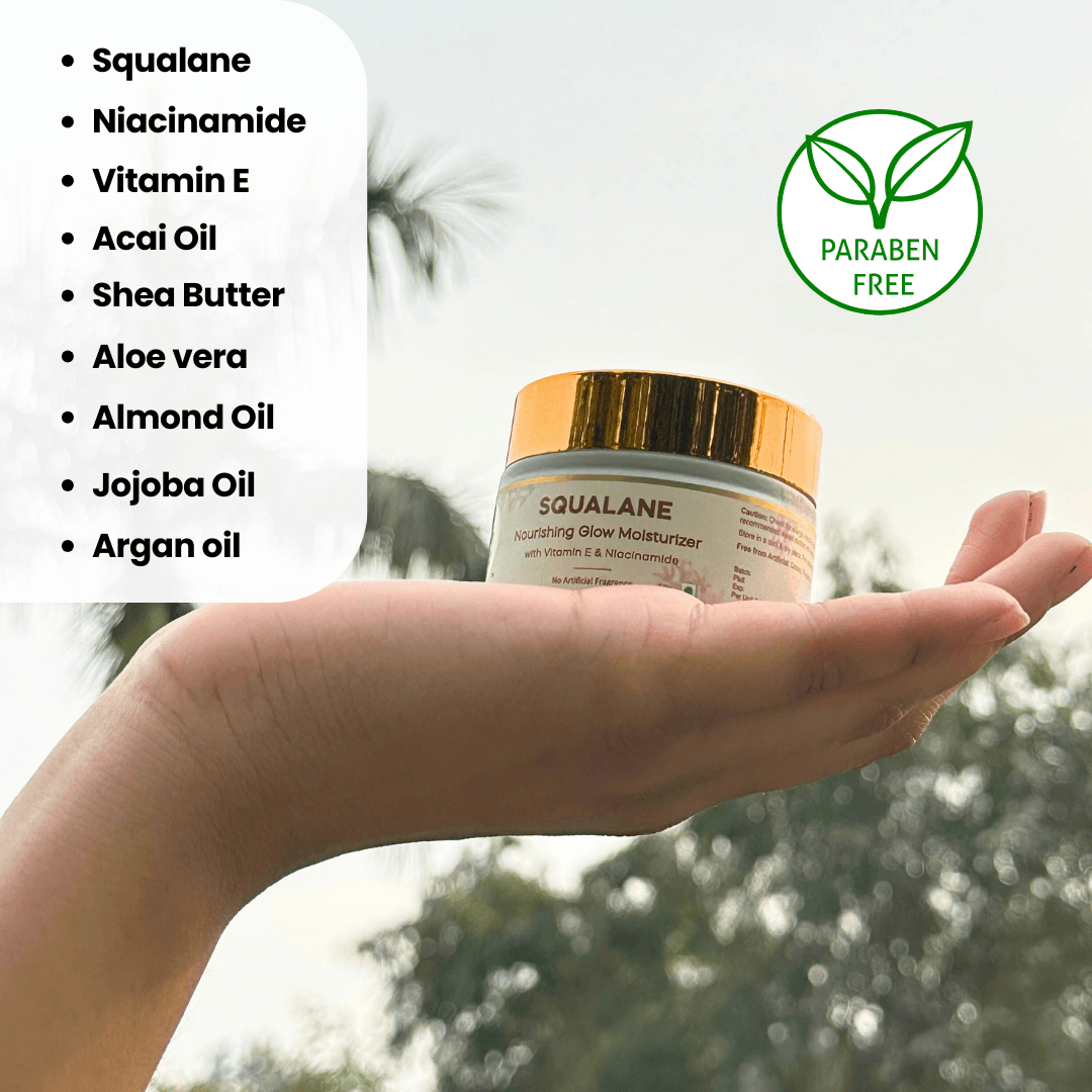 Squalane Nourishing Glow Moisturizer Wildflower Essentials