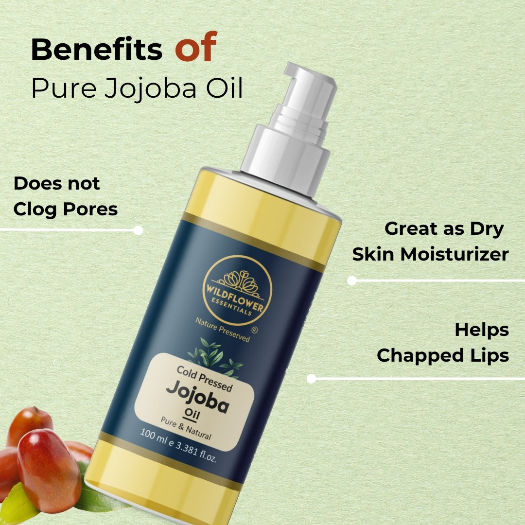 Vitamin E Oil, Jojoba Oil, Red Raspberry Oil, Onion Oil Combo (100ml each) Wildflower Essentials