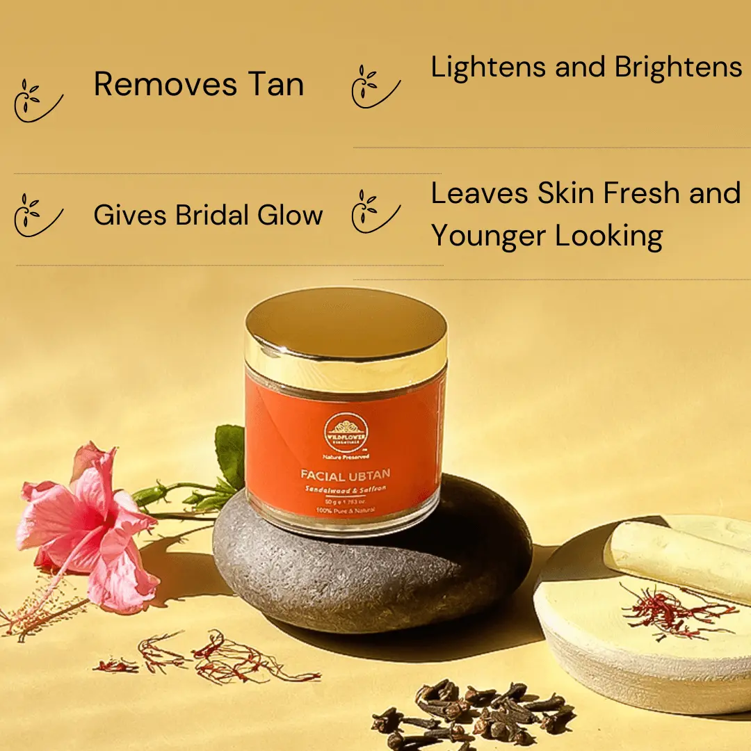 Facial Ubtan- Anti-Tan Glow | 50g Wildflower Essentials