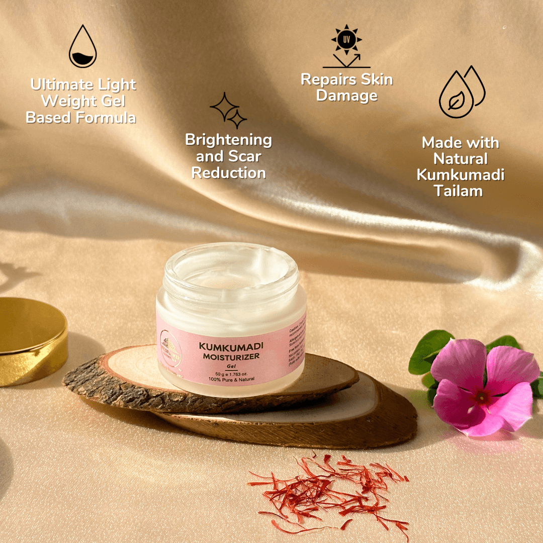 Kumkumadi Gel-Skin Brightening and Whitening Night Treatment| 50g Wildflower Essentials