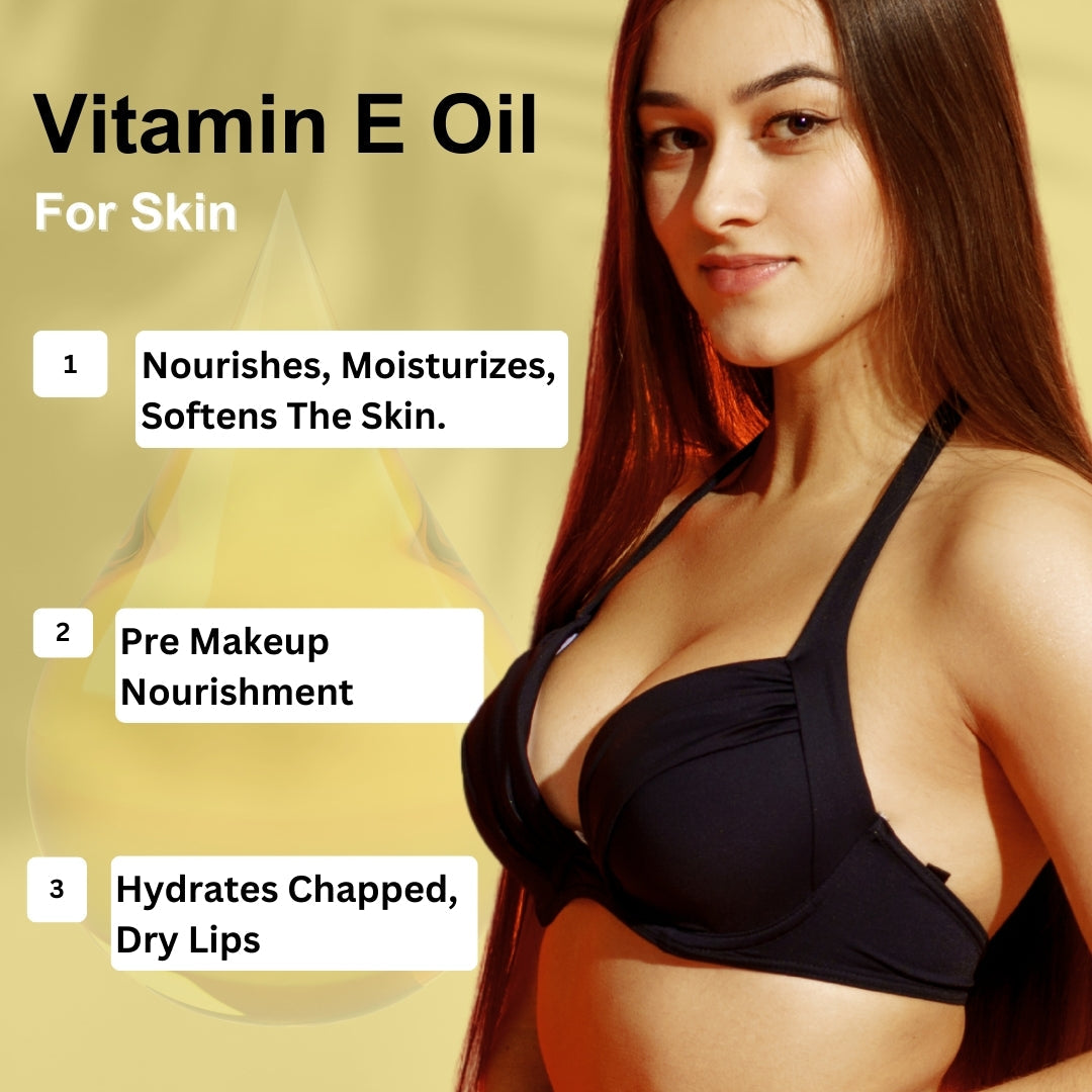 Vitamin E Oil + Rose Water Combo (15ml each) Wildflower Essentials