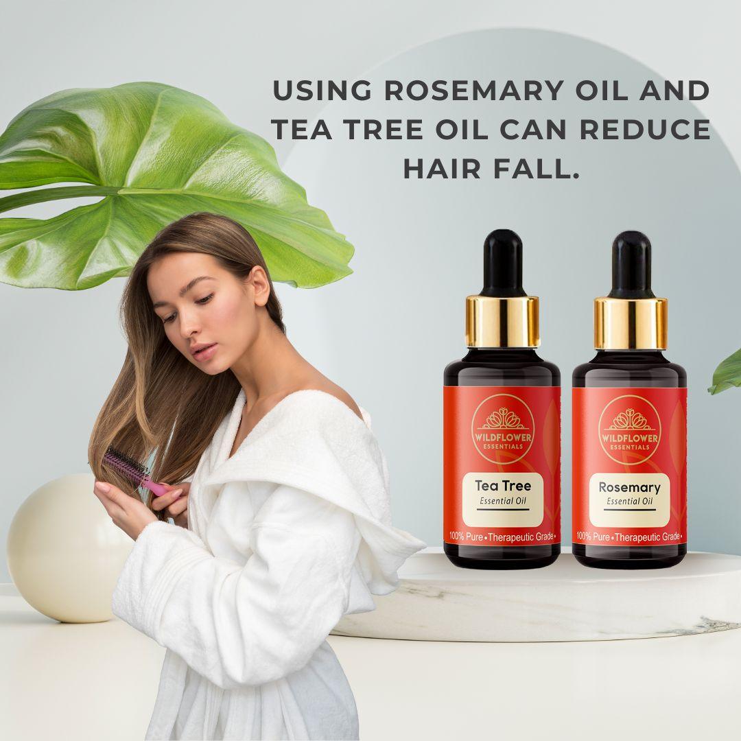 Tea Tree & Rosemary Essential Oil Combo Wildflower Essentials