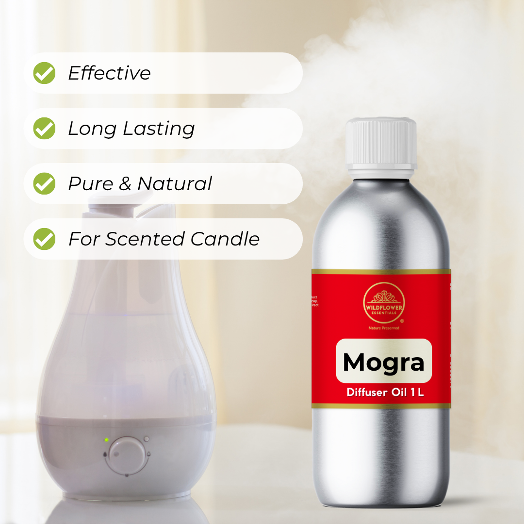Mogra Aroma Diffuser Oil 1L Wildflower Essentials