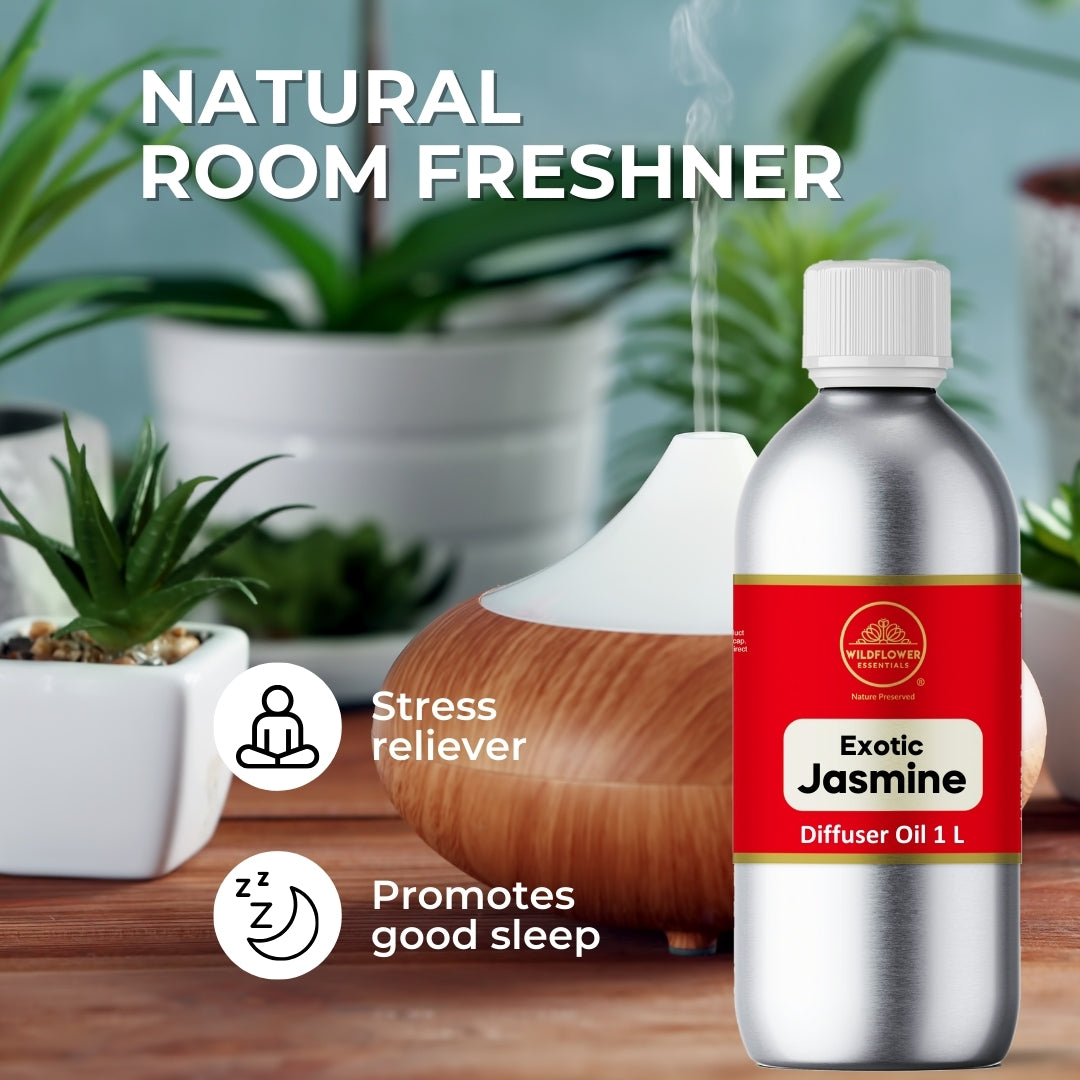 Jasmine Diffuser Oil  1 L Wildflower Essentials