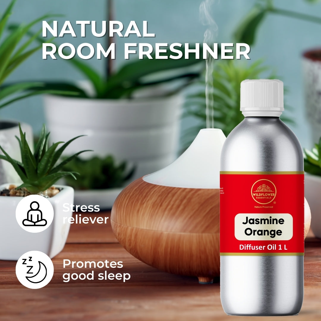 Jasmine Orange Diffuser Oil  1 L Wildflower Essentials