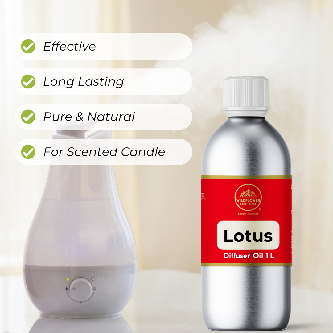 Lotus Aroma Diffuser Oil 1L Wildflower Essentials
