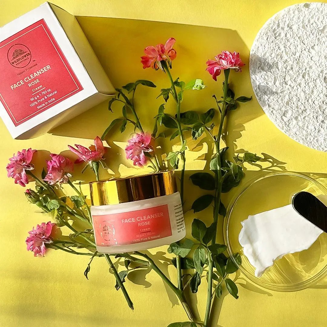 Facial Cleanser Balm- Rose | 50g Wildflower Essentials