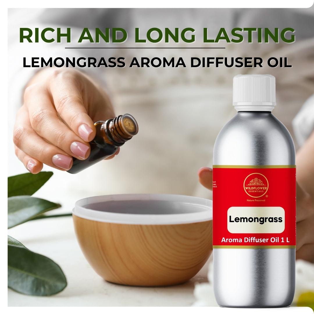 Lemongrass Aroma Diffuser Oil | 1L Wildflower Essentials