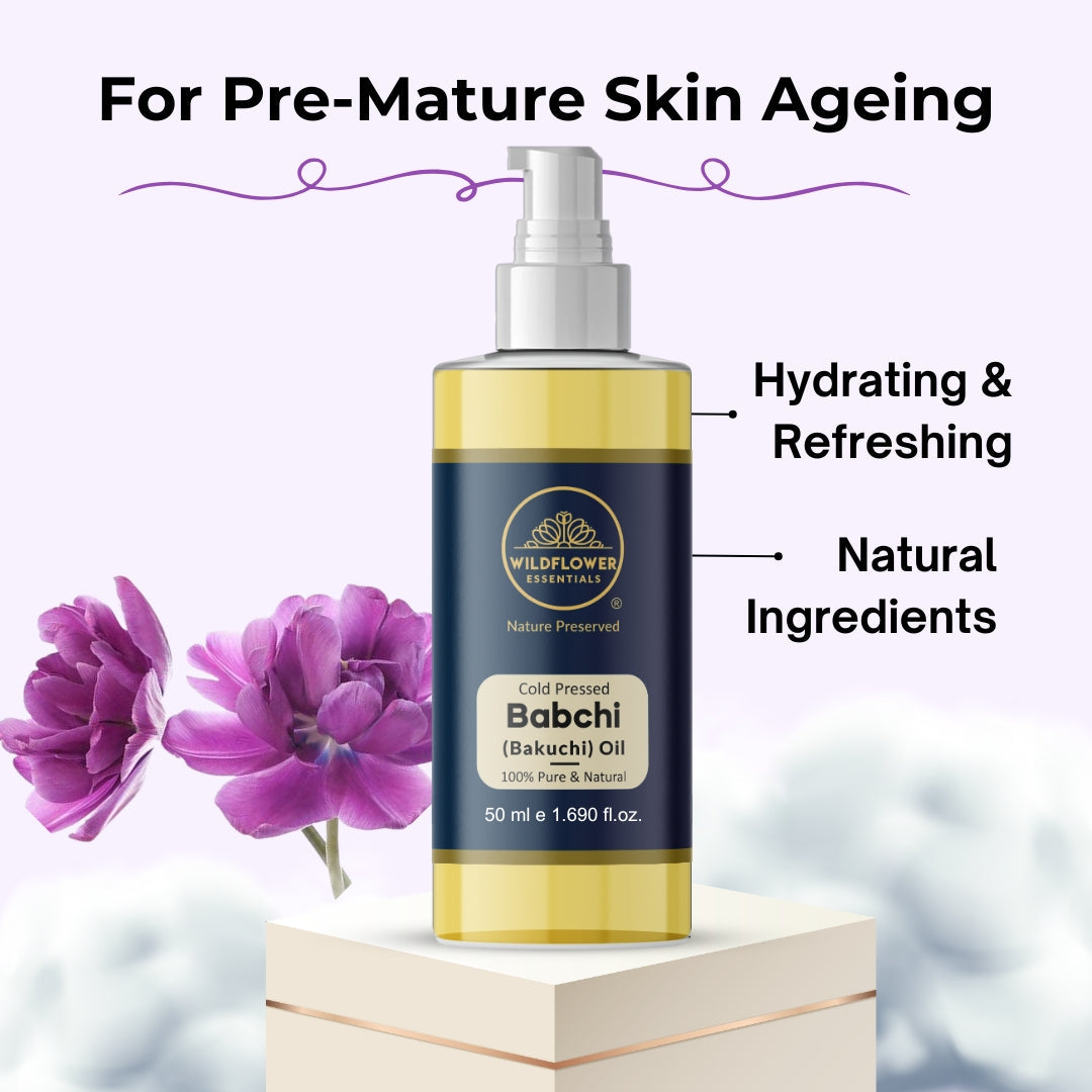 Liquorice Oil, Sea Buckthorn Oil, Babchi Oil Combo (50ml each) Wildflower Essentials