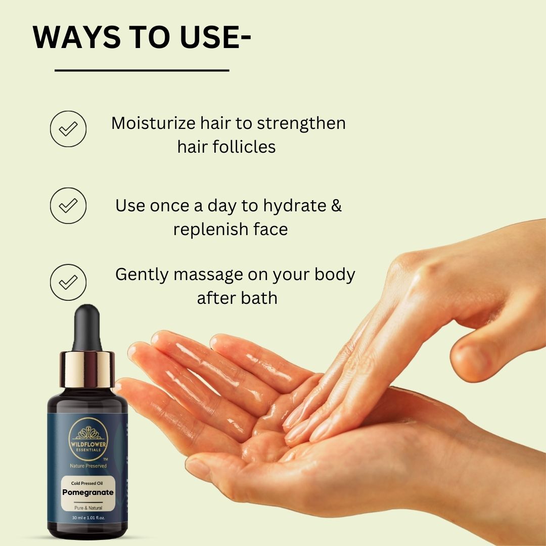 Pomegranate Oil - Cold Pressed Wildflower Essentials