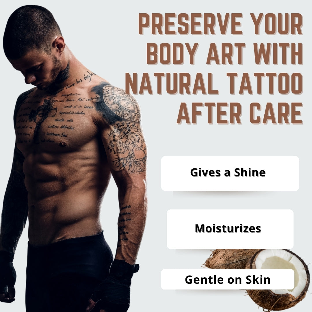 Virgin Coconut Tattoo Shiner Oil | 100 ml Wildflower Essentials