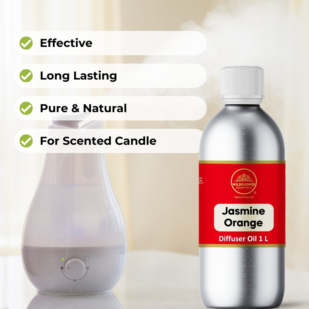 Jasmine Orange Diffuser Oil  1 L Wildflower Essentials