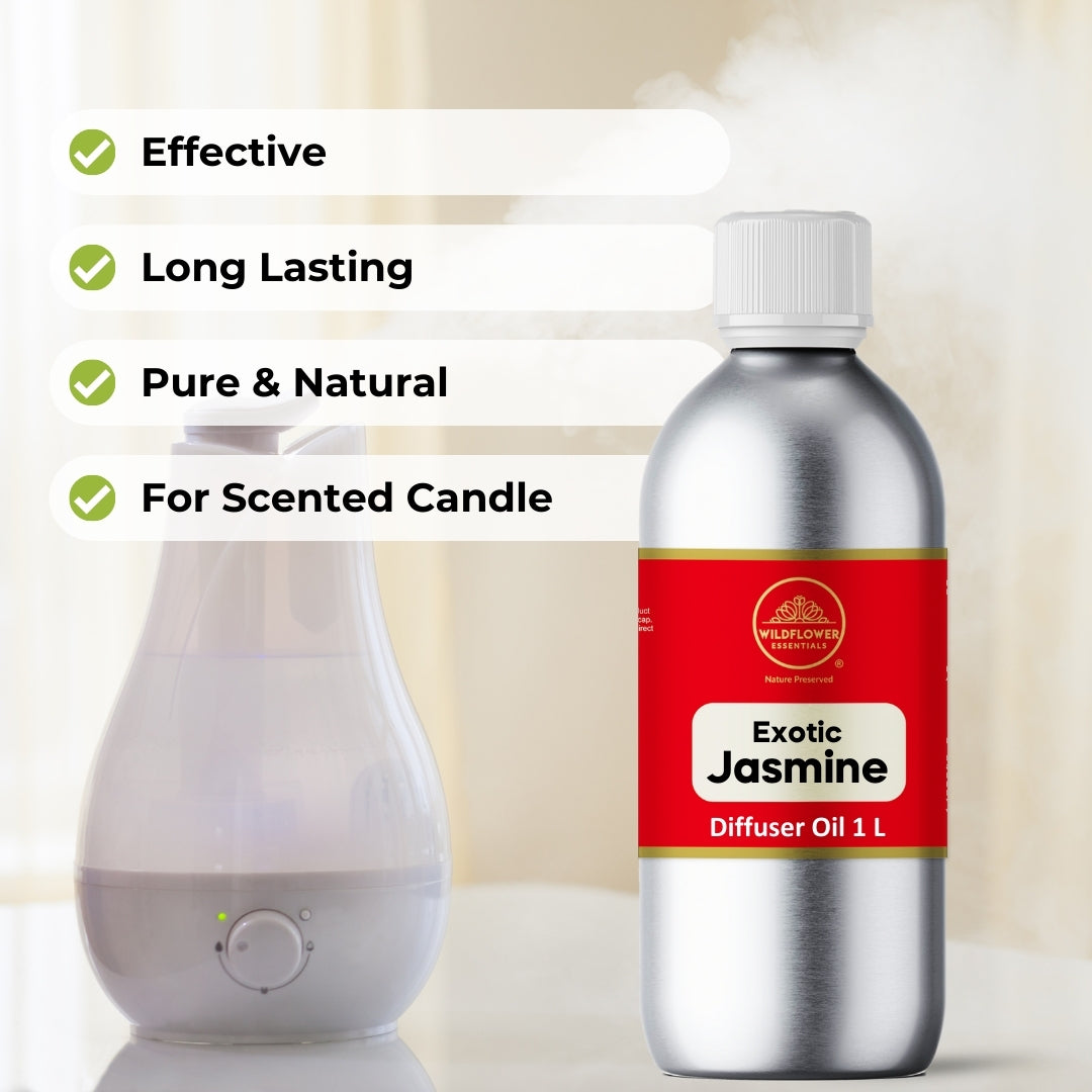 Jasmine Diffuser Oil  1 L Wildflower Essentials