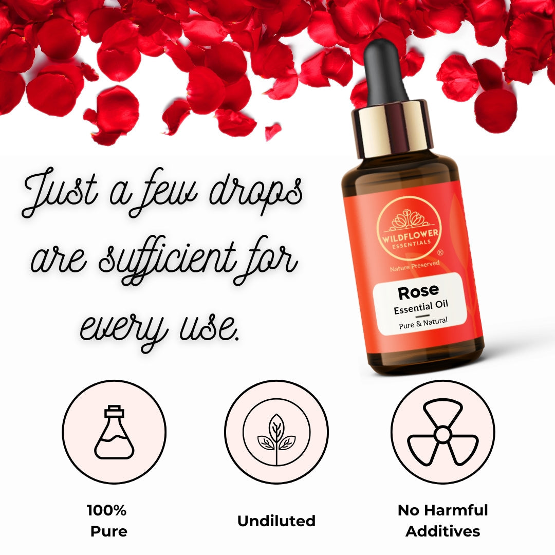 Rose Essential Oil Wildflower Essentials
