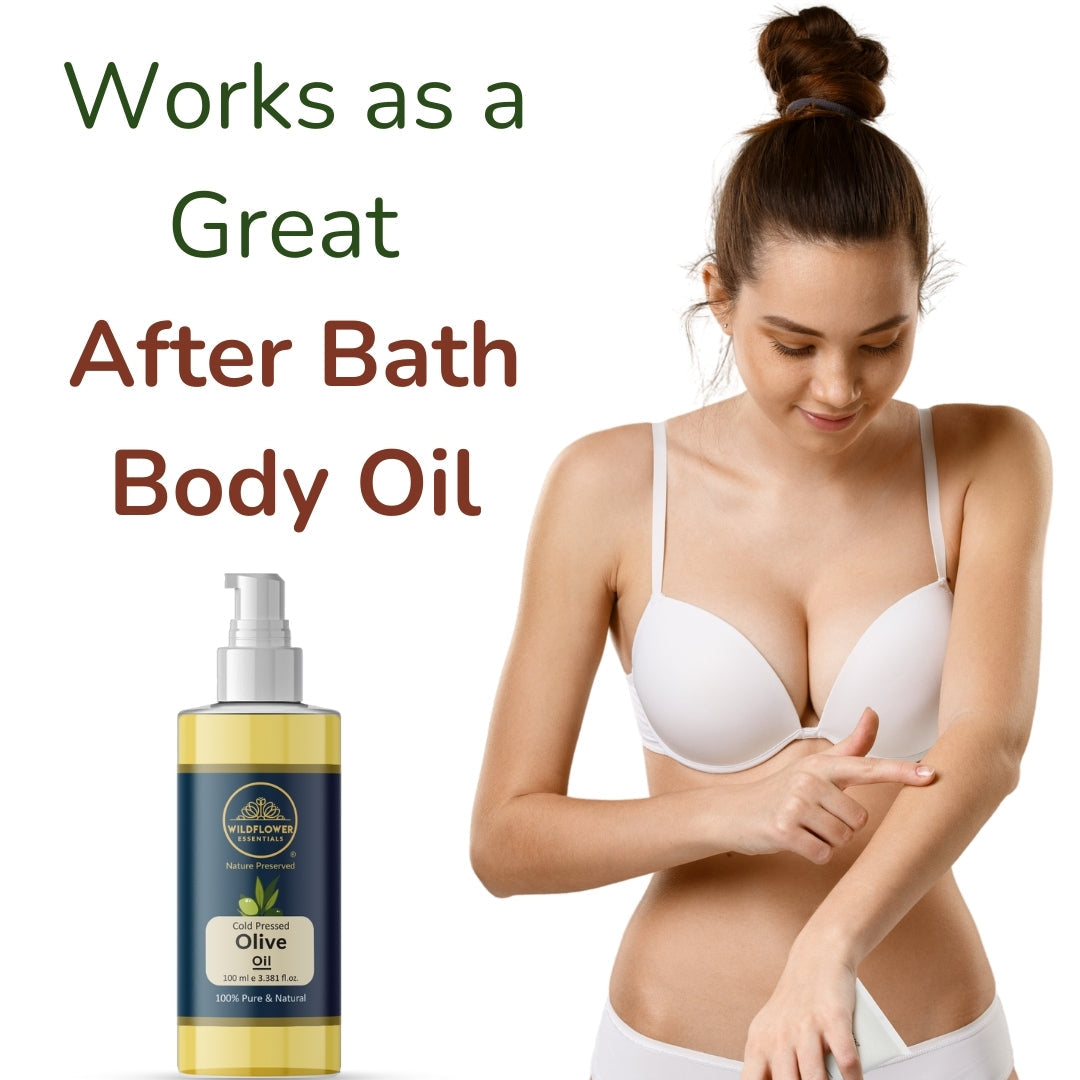 Olive Oil + Almond Oil Combo (100 ml each) Wildflower Essentials