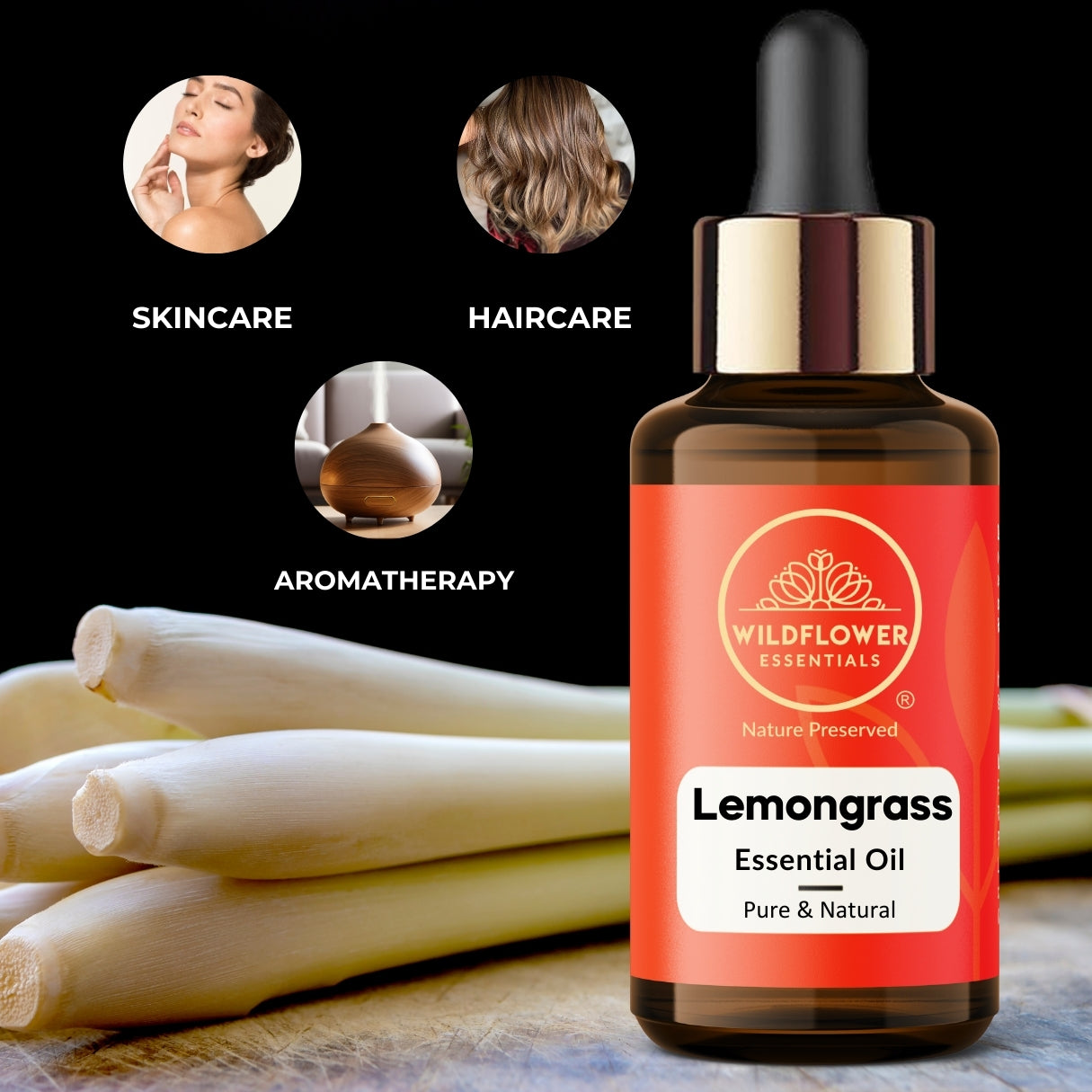 Lemongrass Essential Oil Wildflower Essentials