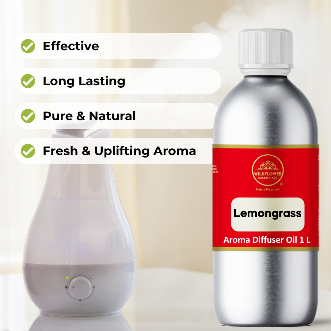 Lemongrass Aroma Diffuser Oil | 1L Wildflower Essentials