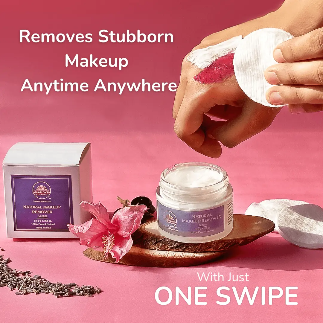 Makeup Cleansing Balm in Creamy Form- Natural Makeup Remover | 50g Wildflower Essentials