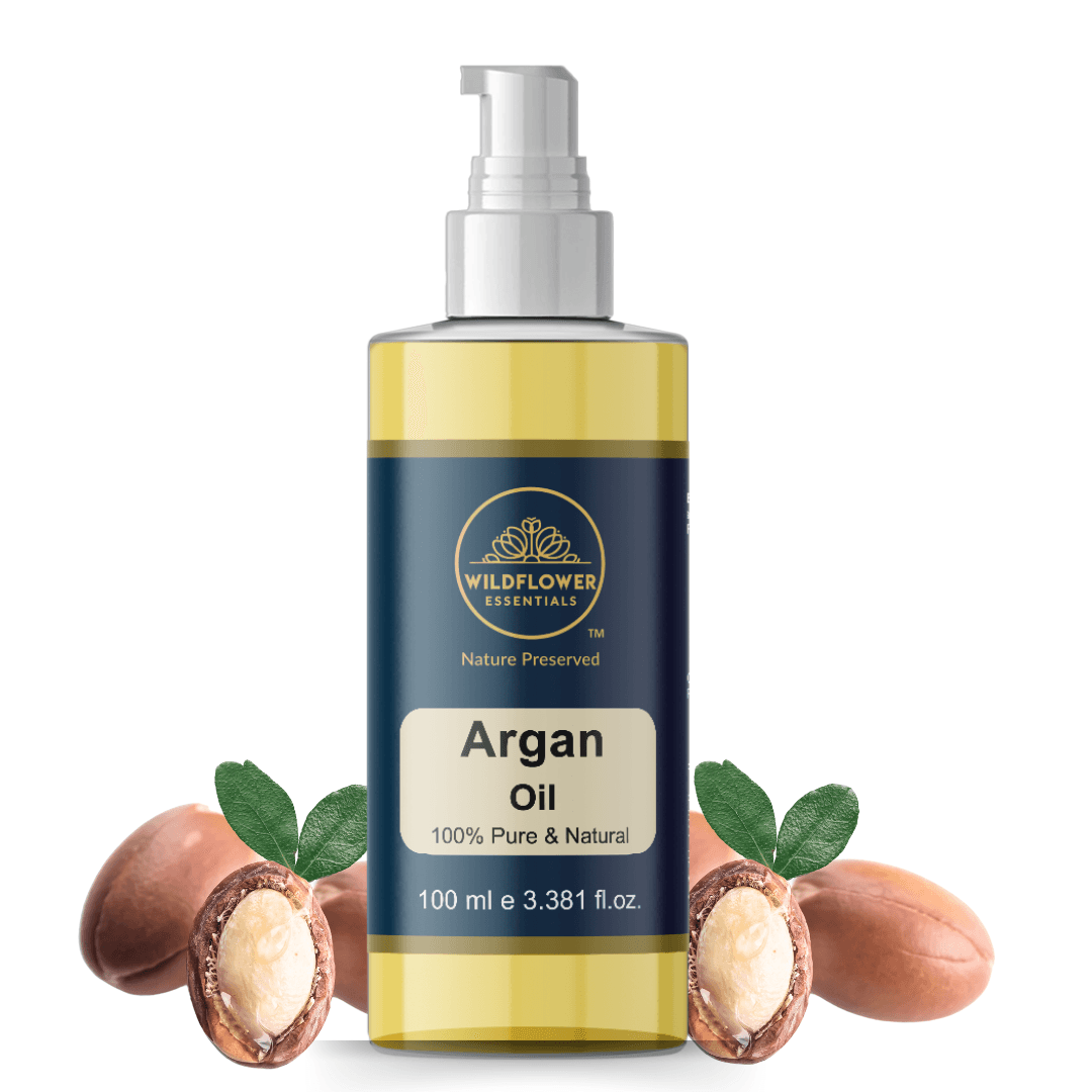 Wildflower Essentials Pure Cold Pressed Argan Oil | Hair, Face & Skin Serum Wildflower Essentials Pure Cold Pressed Argan Oil | Hair, Face & Skin Serum