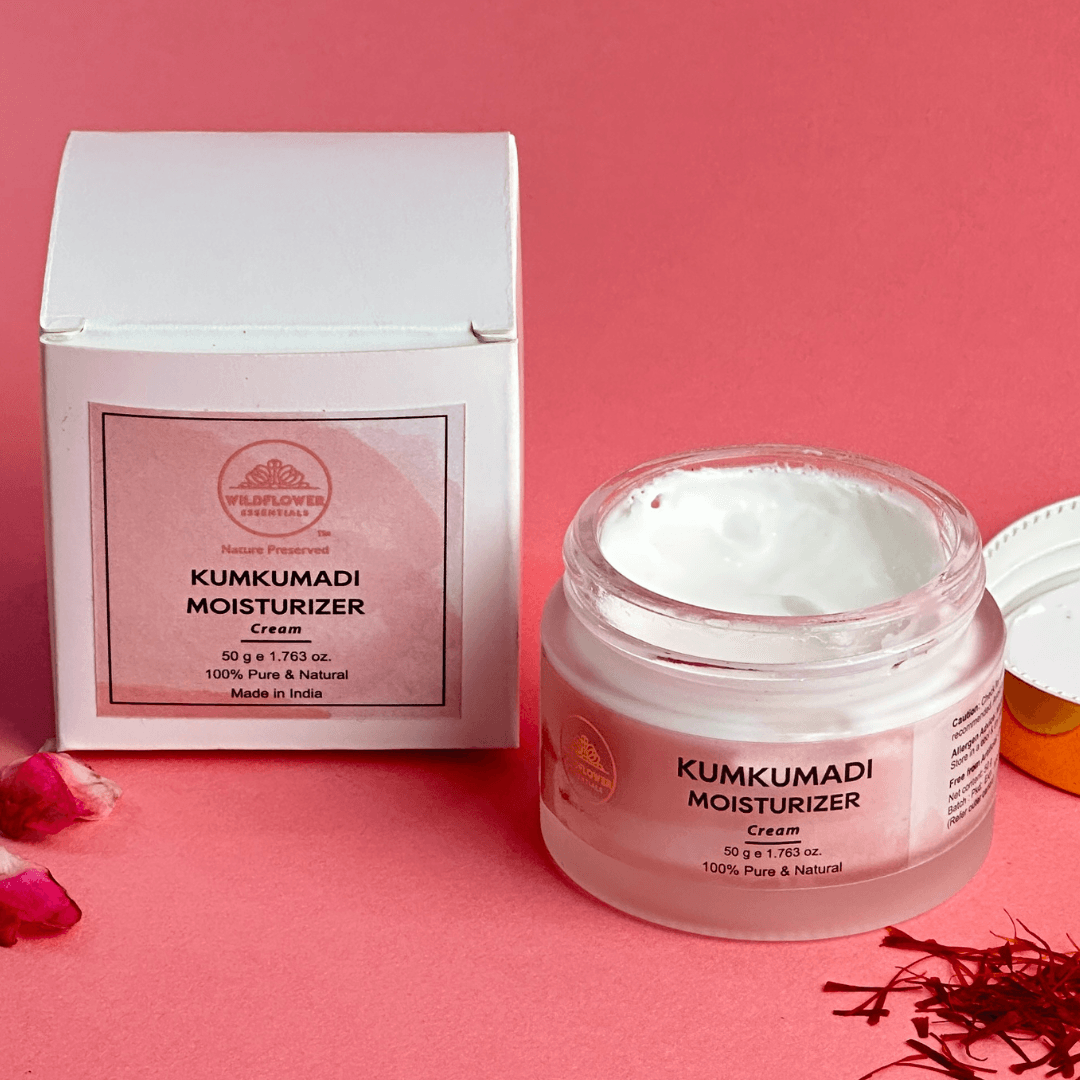 Kumkumadi Cream- Skin Brightening and Whitening Night Treatment | 50g Wildflower Essentials