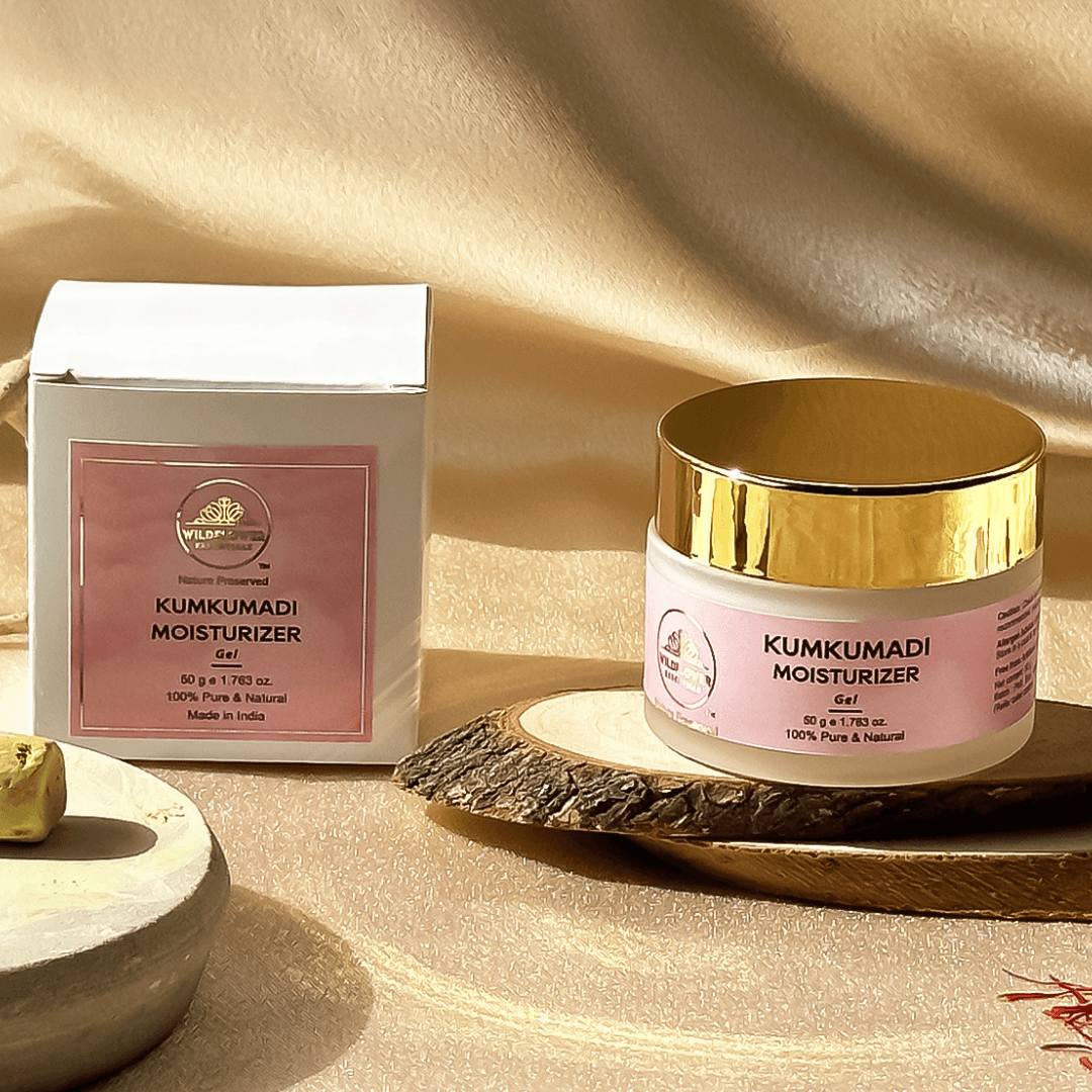 Kumkumadi Gel-Skin Brightening and Whitening Night Treatment| 50g Wildflower Essentials