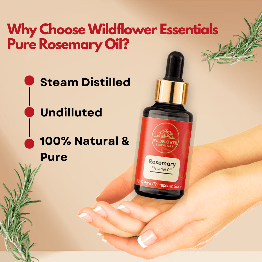 Castor Oil 100ml & Rosemary Essential Oil 30ml Combo- Hair Thinning Set