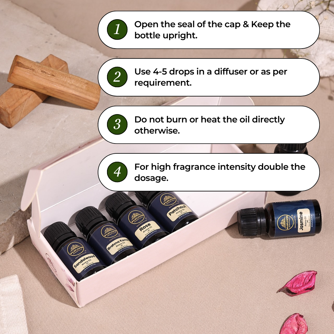 Aroma Diffuser Oil Combo Pack of 6