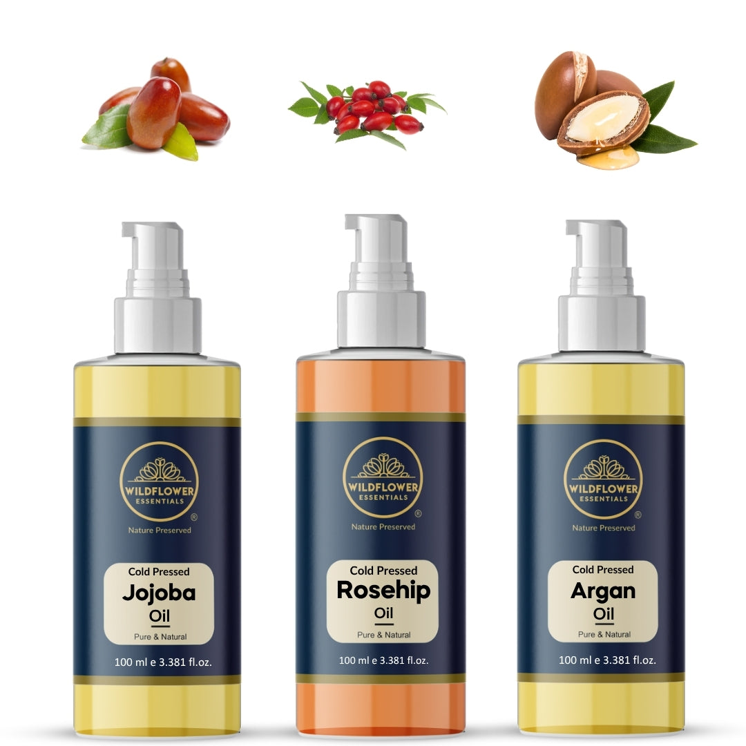 jojoba, rosehip, argan combo 100ml Wildflower Essentials