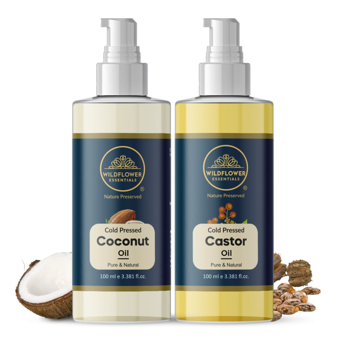Coconut Oil + Castor Oil Combo (100ml each)