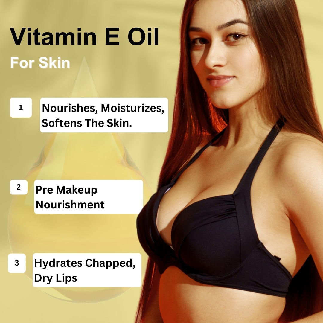 Vitamin E Oil + Rose Water Combo (15ml each)