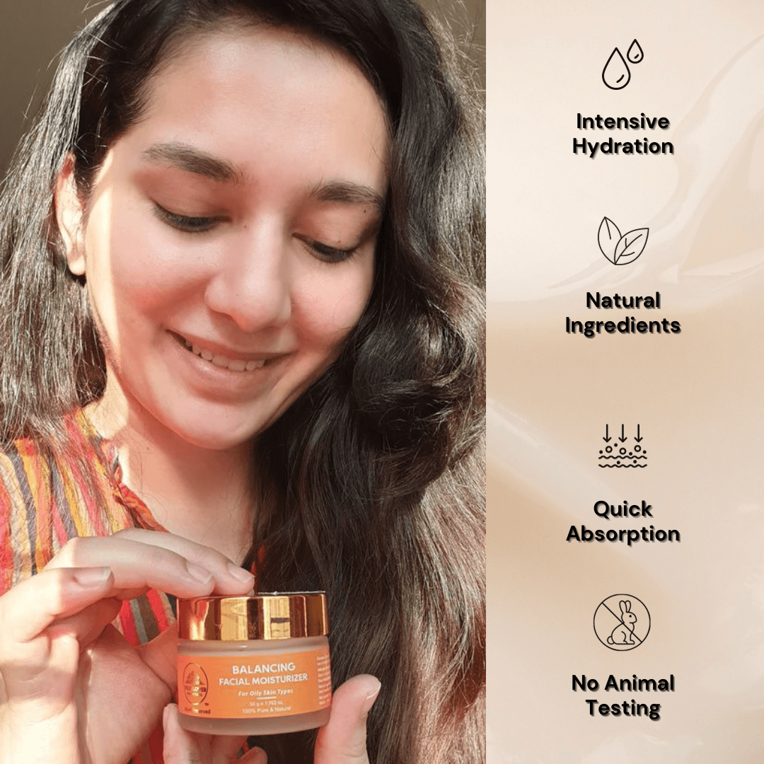 Balancing Facial Moisturising Gel - Fights Acne and Breakouts | 50g