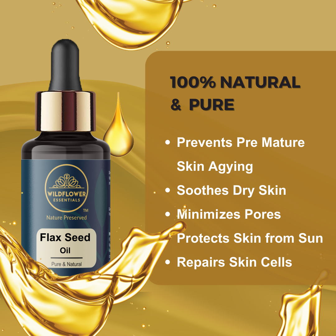 Flax Seed Oil | 30ml Wildflower Essentials