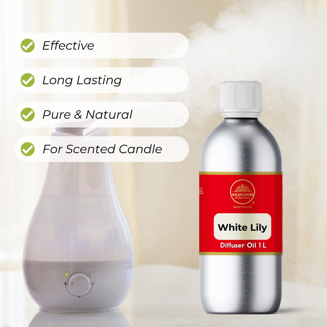 White lily Aroma Diffuser Oil 1L Wildflower Essentials