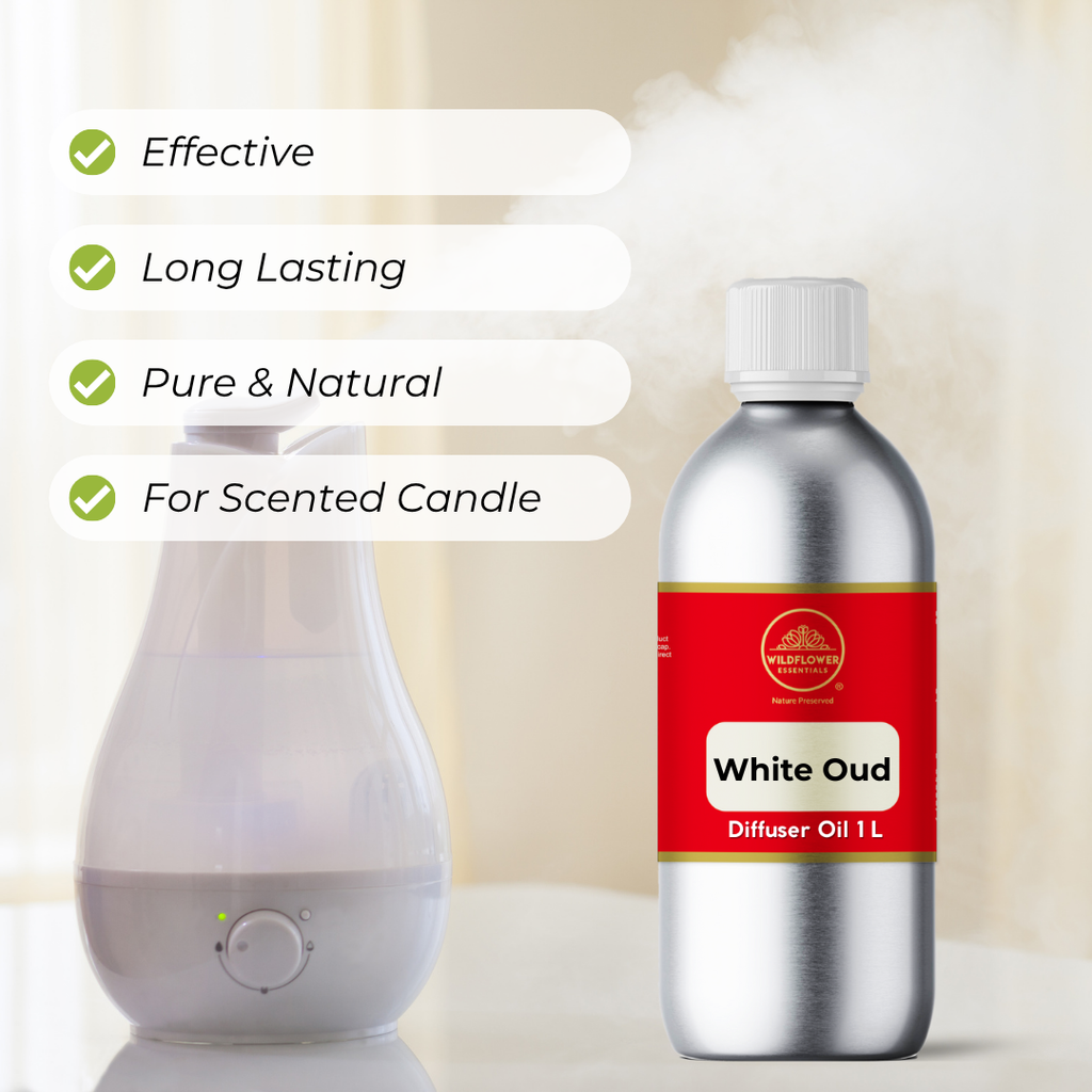 White Oud  Aroma Diffuser Oil 1L Wildflower Essentials