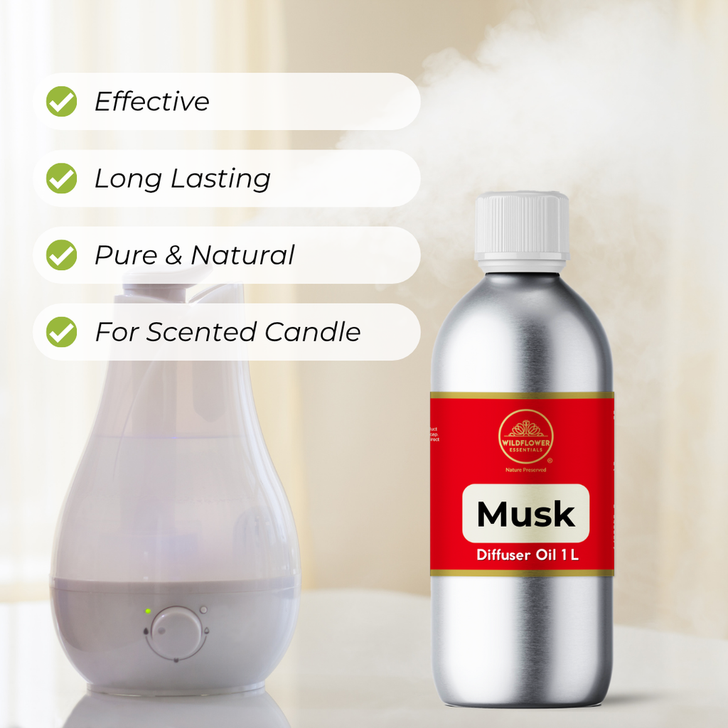 Musk Aroma Diffuser Oil 1L Wildflower Essentials