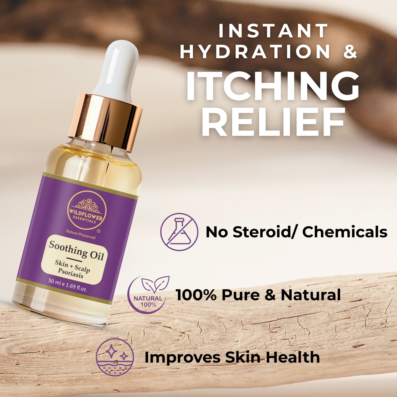 Soothing Oil for Eczema, Psoriasis & Dermatitis | 50ml
