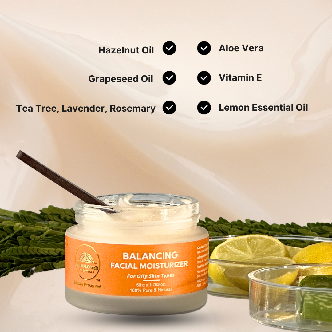 Balancing Facial Moisturising Gel - Fights Acne and Breakouts | 50g