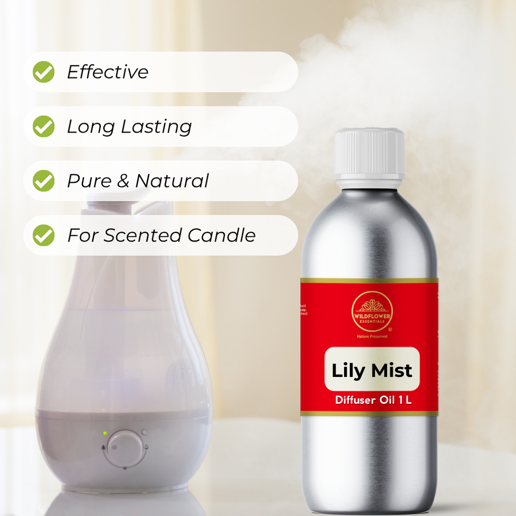 Lily Mist Aroma Diffuser Oil 1L Wildflower Essentials