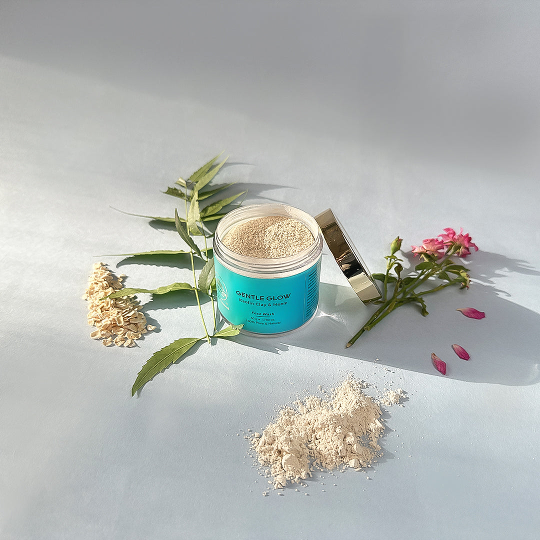 Herbal Powder Face Wash- Gentle Glow- Imparts Acne Free Clear Skin | 50g