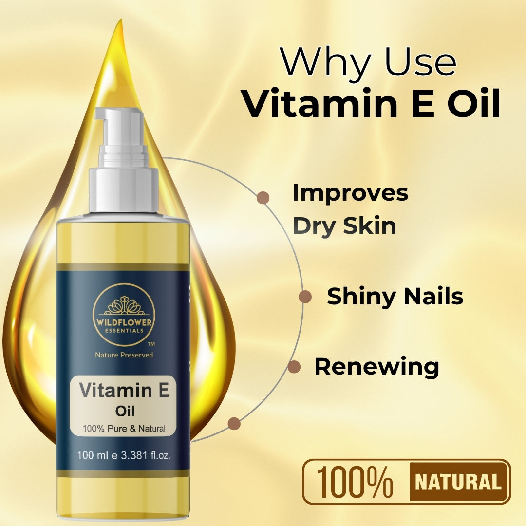 Vitamin E Oil + Rose Water Combo (100ml each)