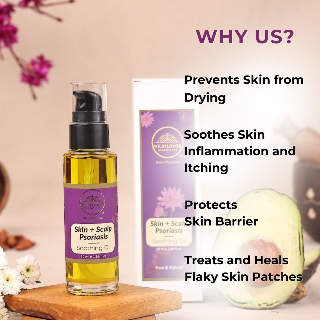 Soothing Oil for Eczema, Psoriasis & Dermatitis | 50ml Wildflower Essentials