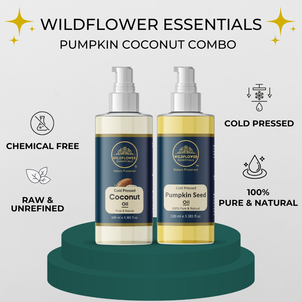 Pumpkin Seed Oil + Coconut Oil Combo (100ml each)