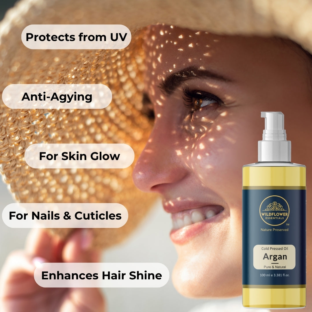 Grapeseed, Jojoba, Rosehip, Argan  Oil combo 100ml Wildflower Essentials