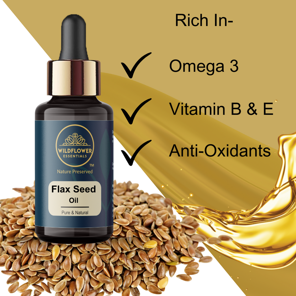 Flax Seed Oil | 30ml Wildflower Essentials