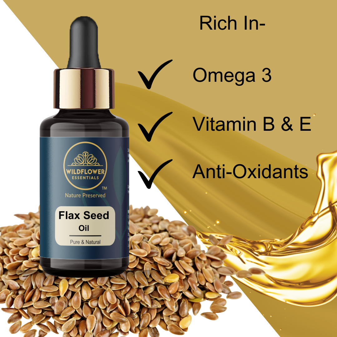 Flax Seed Oil | 30ml Wildflower Essentials