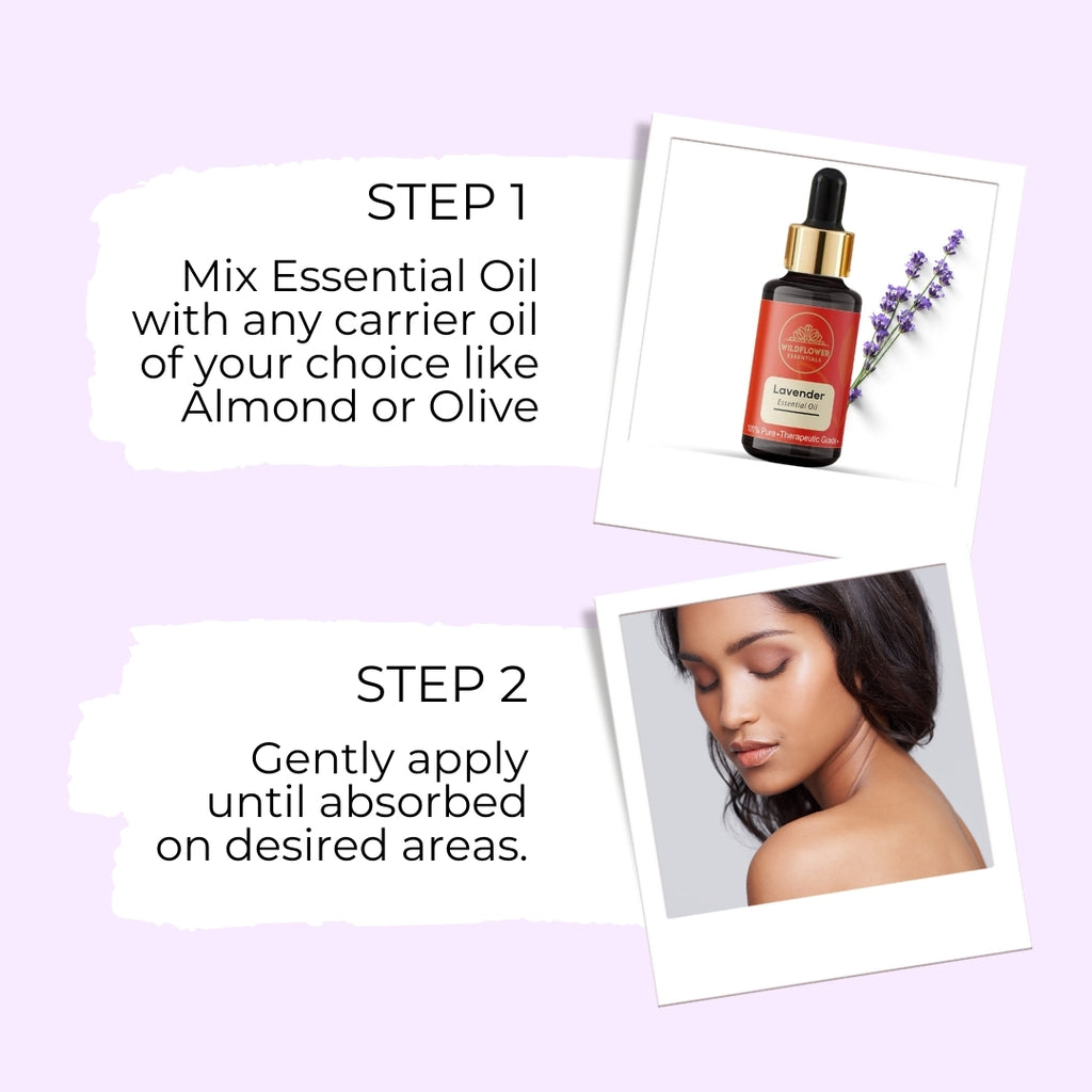 Rose Essential Oil + Lavender Essential Oil Combo (15 ml)
