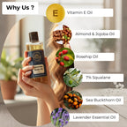 Lavender Body Oil with Almond Oil, Jojoba Oil & Vitamin E Oil | Intense Nourishment | Long Lasting | Non-Greasy & Lightweight | Soft & Nourished Skin | For All Skin Types- 200ml Wildflower Essentials